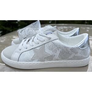 NEW Women’s Vintage Havana Carla Snake Gray Star Sneakers Shoes SIZE 8